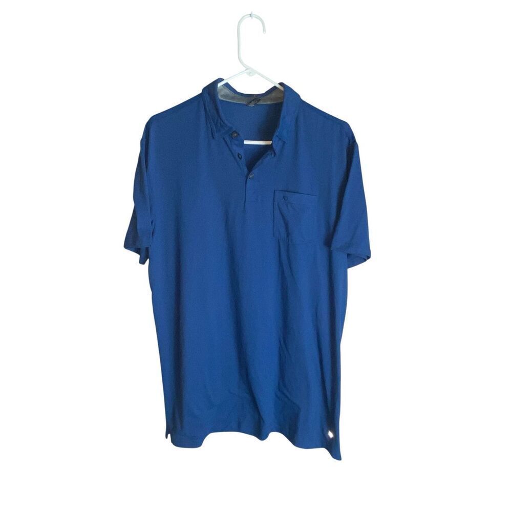 Anderson Ord Blue Performance Polo Shirt Men’s Large Short Sleeve Stretch AO Log